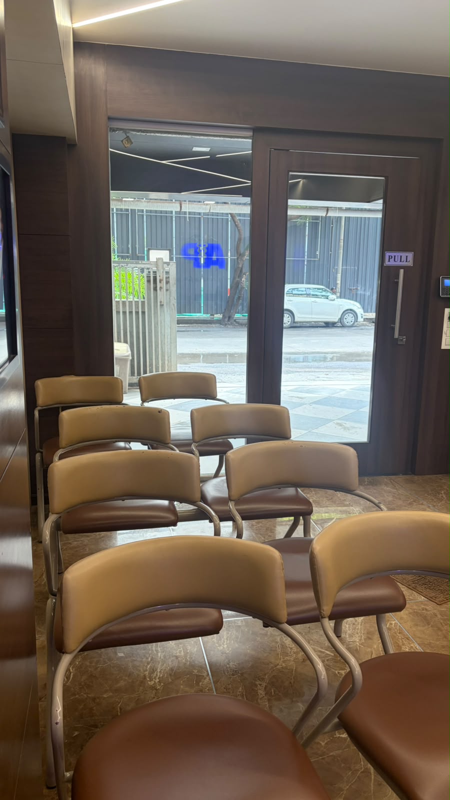 Waiting area at A.P. Diagnostic, Mira Road